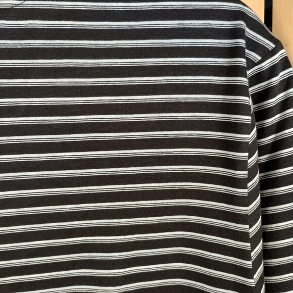 A.P.C. Marco Striped T-Shirt Black White Size L - Picture 5 of 14